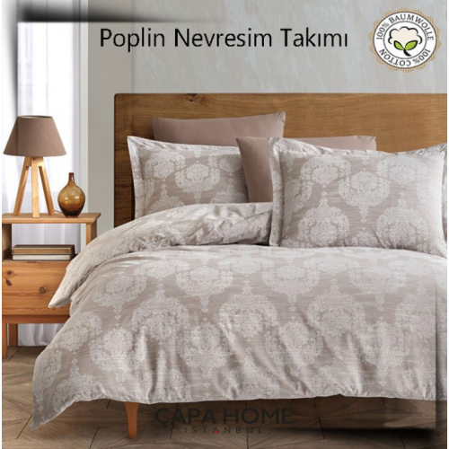 Çapa Home Poplin Nevresim Takımı %100 pamuk